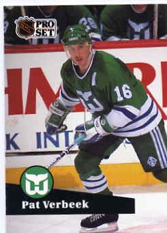 1991/92 NHL Pro Set Hockey Card Pat Verbeek #86 N/Mint