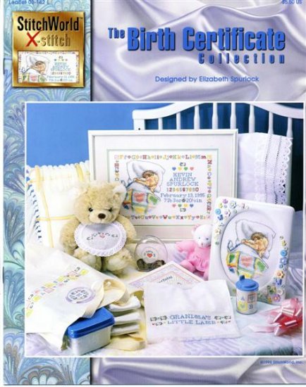 StitchWorld X-Stitch The Birth Certificate Collection Cross Stitch Pattern Leaflet New