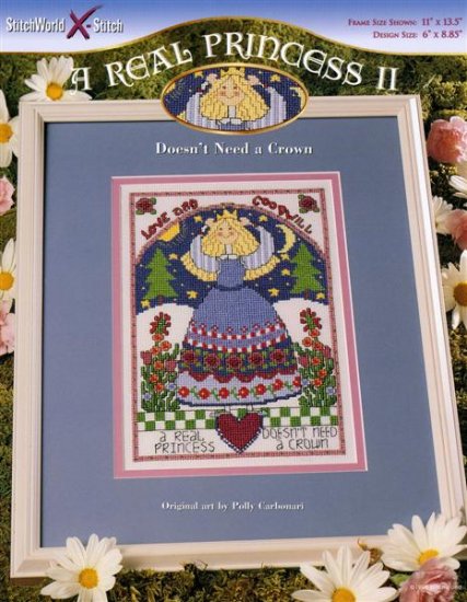 StitchWorld X-Stitch A REAL PRINCESS II Cross Stitch Pattern Leaflet New