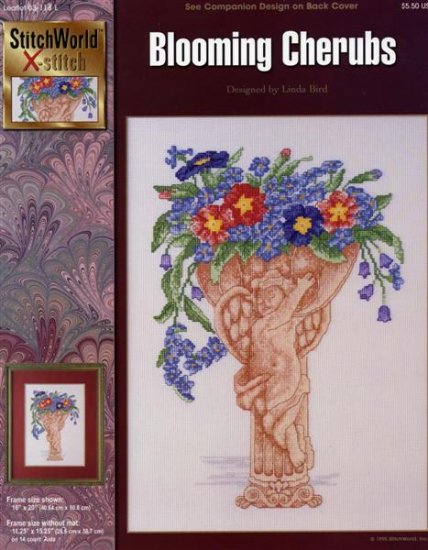 StitchWorld X-Stitch Blooming Cherubs Cross Stitch Pattern Leaflet New