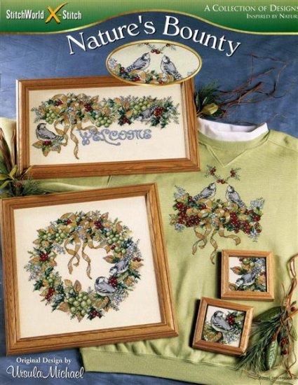 StitchWorld X-Stitch Nature's Bounty Cross Stitch Pattern Leaflet New