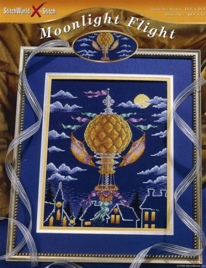 StitchWorld X-Stitch Moonlight Flight Cross Stitch Pattern Leaflet New