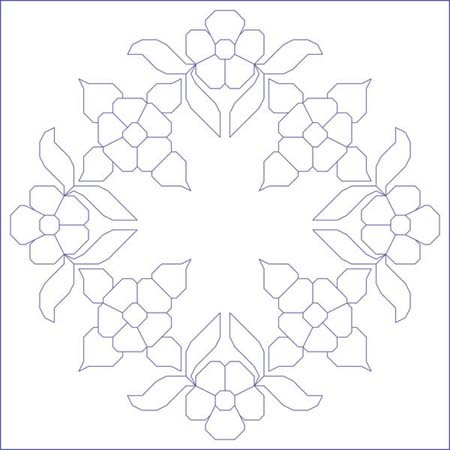 Floral Alternating Quilt Blocks New in Package