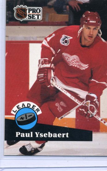 Paul Ysbaert Leader 91/92 Pro Set #608 NHL Hockey Card