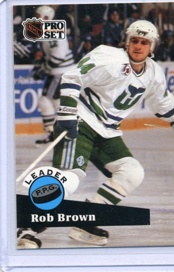 Rob Brown Leader 91/92 Pro Set #606 NHL Hockey Card