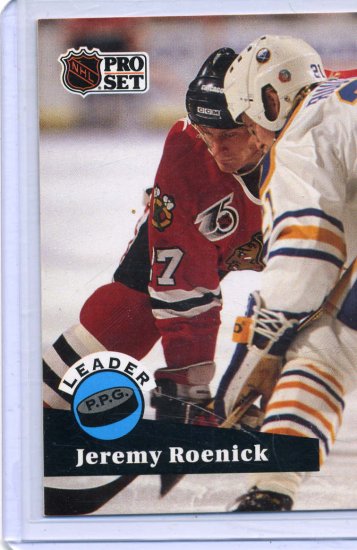 Jeremy Roenick Leader 91/92 Pro Set #605 NHL Hockey Card