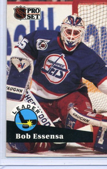 Bob Essensa Leader 91/92 Pro Set #602 NHL Hockey Card