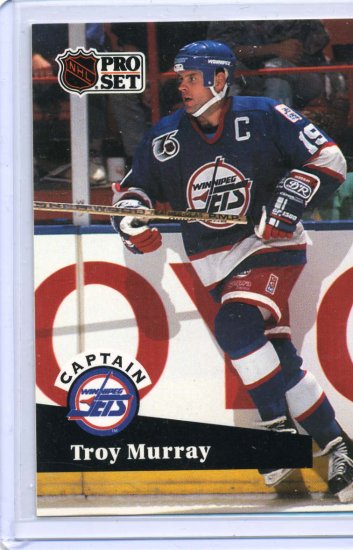 Troy Murray 91/92 Pro Set #588 NHL Hockey Card