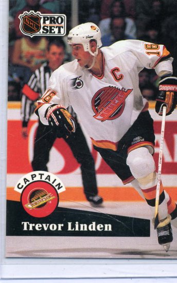 Trevor Linden 91/92 Pro Set #586 NHL Hockey Card Near Mint/Mint Condition