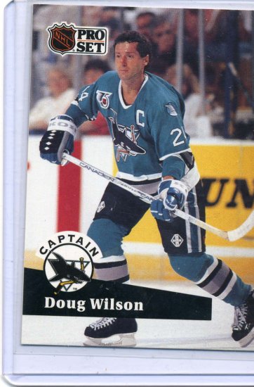 Doug Wilson NHL Hockey Trading Card 91/92 Pro Set #584 Near Mint/Mint Condition