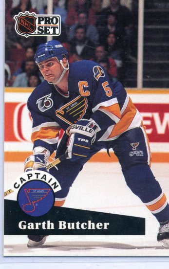 Garth Butcher 1991/92 Pro Set #583 NHL Sports Trading Card Near Mint/Mint Condition