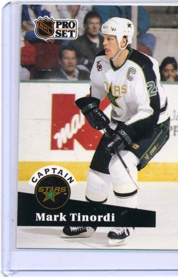 Mark Tinordi 91/92 Pro Set #575 NHL Hockey Trading Card Near Mint/Mint Condition