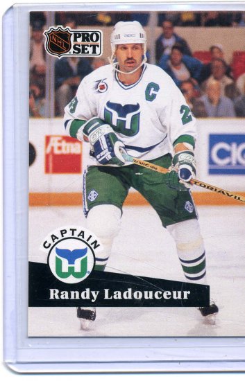 Randy Ladouceur 91/92 Pro Set #573 NHL Hockey Card Near Mint/Mint Condition