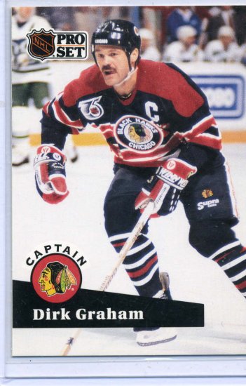 Dirk Graham Captain NHL Hockey Trading Card 1991/92 Pro Set # 570 Near Mint
