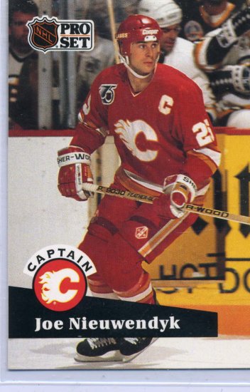 Joe Nieuwendyk 91/92 Pro Set #569 NHL Hockey Card Near Mint/Mint Condition