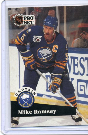 Mike Ramsey NHL 1991/92 Pro Set # 568 Trading Card Near mint/int Condition