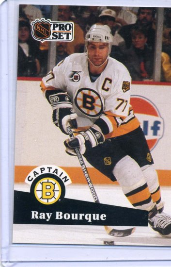 Ray Bourque NHL Hockey 1991/92 Pro Set #567 Card Near Mint/Mint