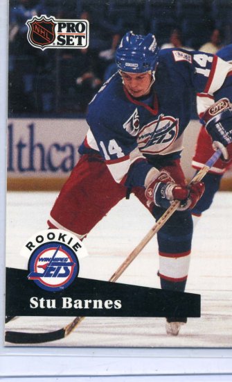 Stu Barnes 1991/92 Pro Set #566 NHL Hockey Trading Card Near Mint/Mint