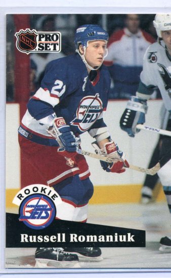 Rookie Russell Romaniuk 1991/92 Pro Set # 565 NHL Hockey Trading Card Near Mint/Mint