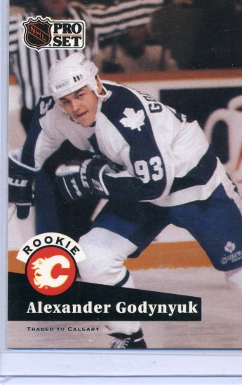 Rookie Alexander Godynyuk 1991/92 Pro Set #563 Hockey Card Near Mint/Mint