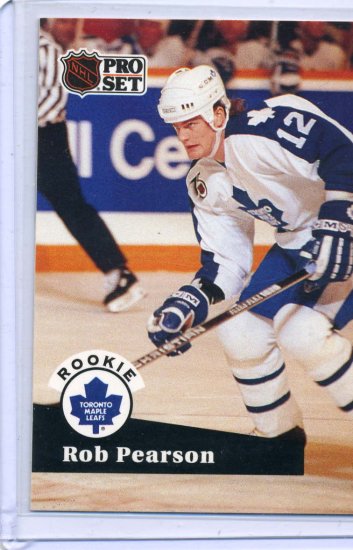 Rookie Rob Pearson 1991/92 Pro Set #562 NHL Hockey Card Near Mint/Mint