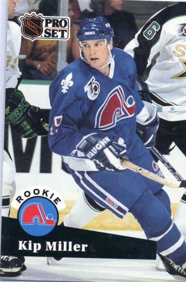 Rookie Kip Miller 1991/92 Pro Set #555 NHL hockey Card Near Mint Condition