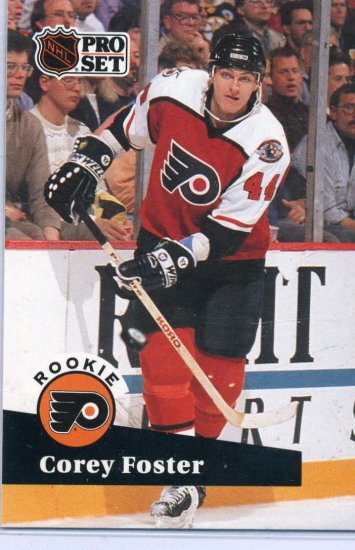Rookie Corey Foster 1991/92 Pro Set #551 NHL Hockey Card Near Mint Condition