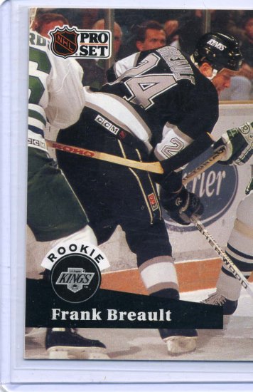 Rookie Frank Breault 1991/92 Pro Set #541 NHL Hockey Card Near Mint Condition