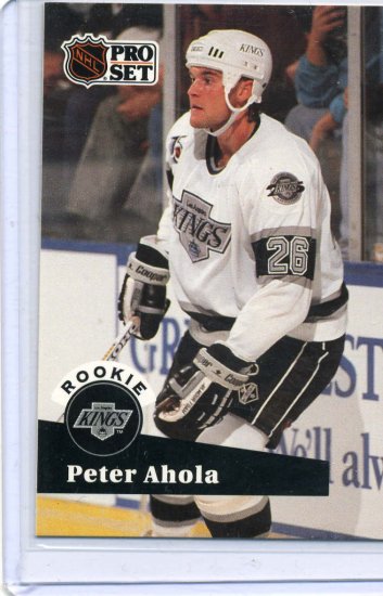 Rookie Peter Ahola 1991/92 Pro Set #540 NHL Hockey Card Near Mint Condition