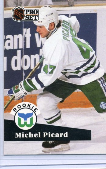 Rookie Michel Picard 1991/92 Pro Set #538 NHL Hockey Card Near Mint Condition