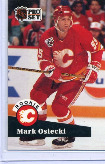 Rookie Mark Osiecki 1991/92 Pro Set #528 NHL Hockey Card Near Mint Condition
