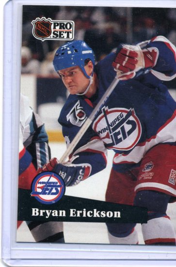 Bryan Erickson 1991/92 Pro Set #516 NHL Hockey Card Near Mint Condition