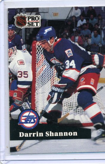 Darrin Shannon 91/92 Pro Set #515 NHL Hockey Card Near Mint Condition
