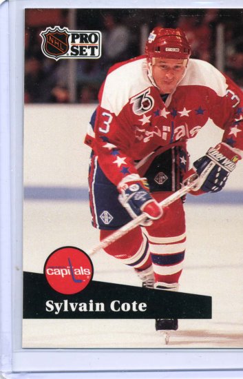 Sylvain Cote 91/92 Pro Set #512 NHL Hockey Card Near Mint Condition
