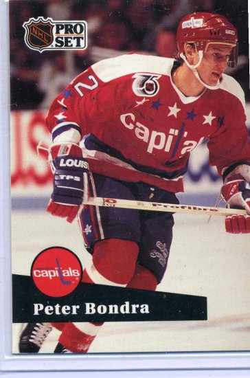 Peter Bondra 91/92 Pro Set #511 NHL Hockey Card Near Mint Condition