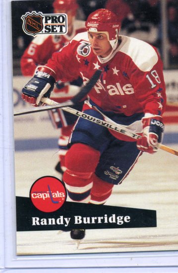 Randy Burridge 91/92 Pro Set #510 NHL Hockey Card Near Mint Condition