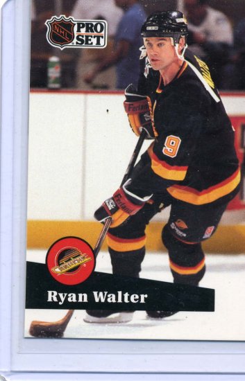 Ryan Walter 91/92 Pro Set #504 NHL Hockey Card Near Mint Condition