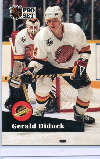 Gerald Diduck 91/92 Pro Set #502 NHL Hockey Card Near Mint Condition