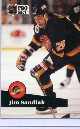 Jim Sandlak 91/92 Pro Set #497 NHL Hockey Card Near Mint Condition
