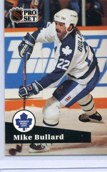 Mike Bullard 91/92 Pro Set #496 NHL Hockey Card Near Mint Condition