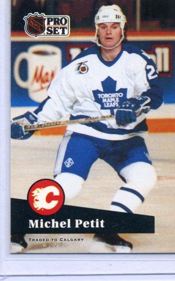 Michel Petit 91/92 Pro Set #492 NHL Hockey Card Near Mint Condition