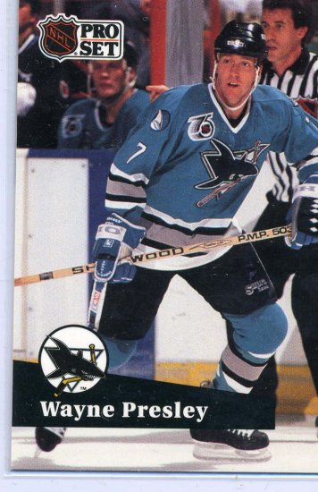 Wayne Presley 1991/92 Pro Set #488 Hockey Card Near Mint Condition