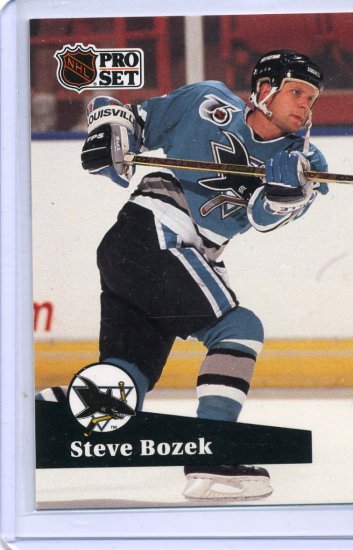 Steve Bozek 91/92 Pro Set #486 NHL Hockey Card Near Mint Condition