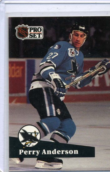 Rookie Perry Anderson 91/92 Pro Set #481 NHL Hockey Card Near Mint Condition