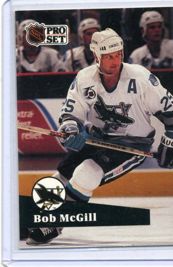Bob McGill 91/92 Pro Set #480 NHL Hockey Card Near Mint Condition
