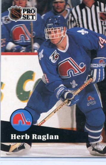 Herb Raglan 91/92 Pro Set #470 NHL Hockey Card Near Mint Condition
