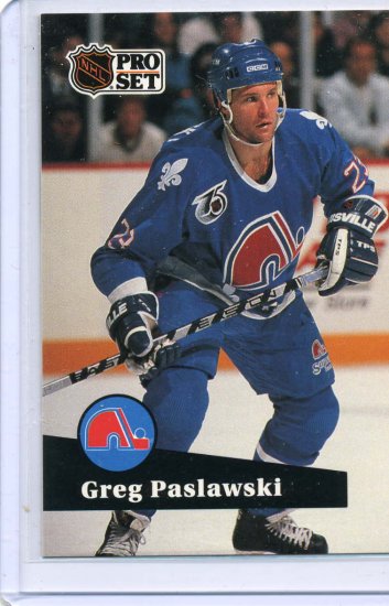 Greg Paslawski 1991/92 Pro Set #469 Hockey Card Near Mint Condition