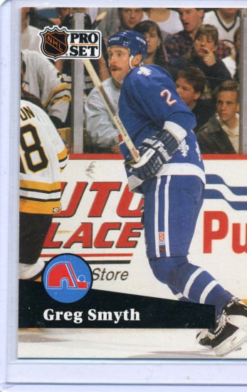 Rookie Greg Smyth 1991/92 Pro Set #465 Hockey Card Near Mint Condition