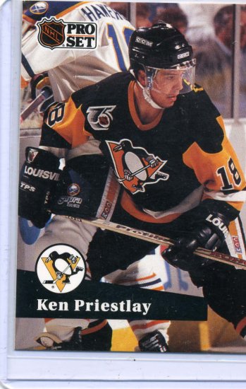 Ken Priestlay 1991/92 Pro Set #460 NHL Hockey Card Near Mint Condition