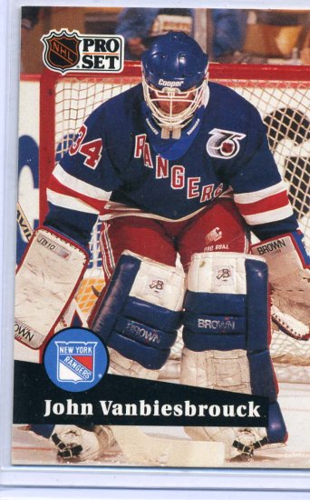 John Vanbiesbrouck 1991/92 Pro Set #447 NHL Hockey Card Near Mint Condition